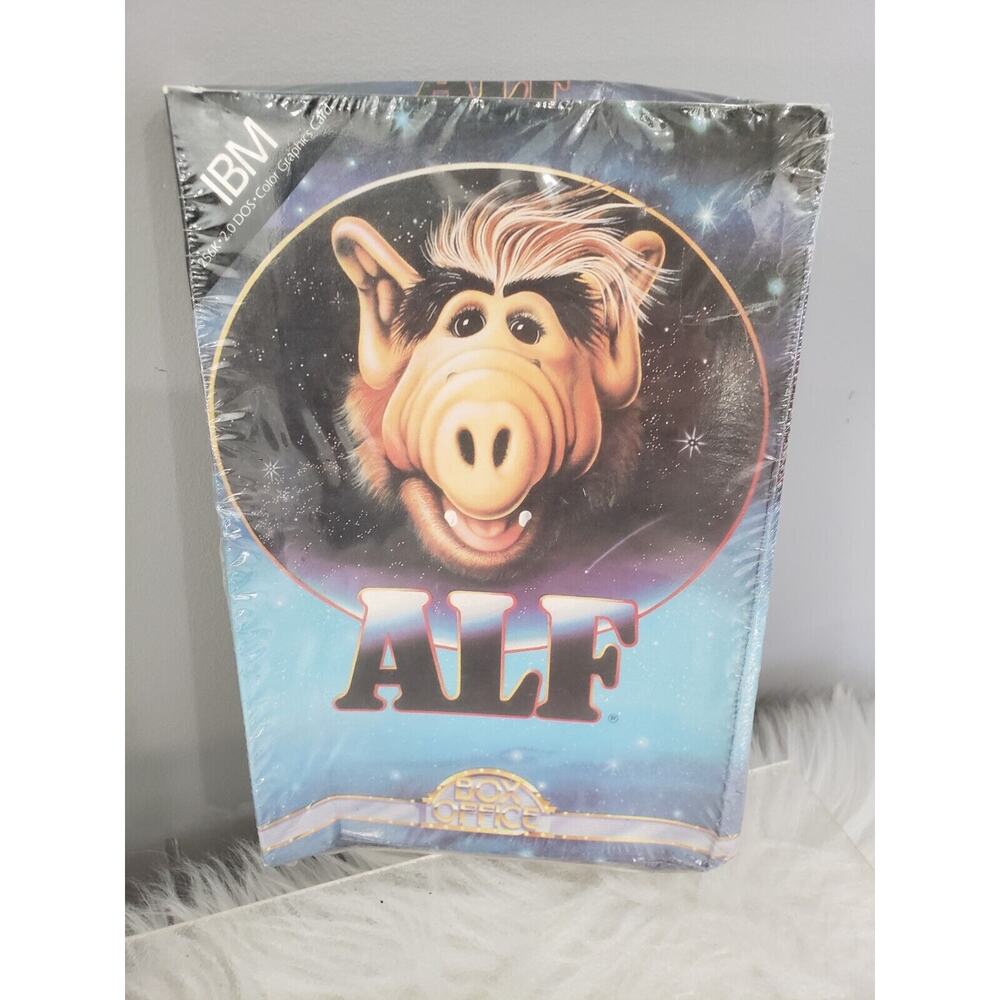 Vintage 1987 Alien Productions ALF Big Box Office IBM Computer Game 5.25" Disk‎